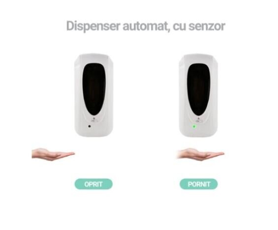 Dispenser automat pentru dezinfectarea mainilor